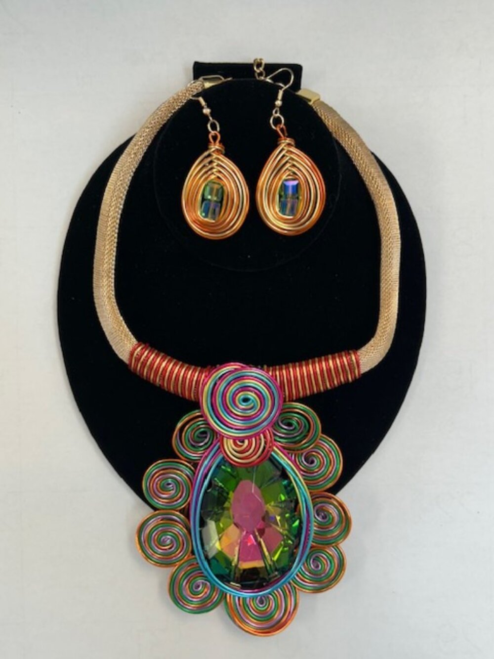Rainbow Wire Jewelry Set